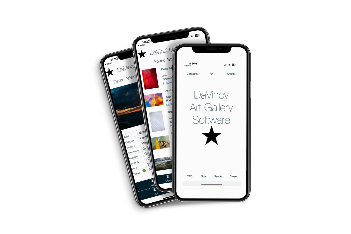 Art Gallery Software - by DaVinci iPhone 15